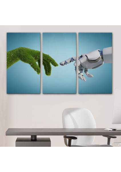 Doğa ve Teknoloji Soyut Dekoratif Kanvas Duvar TABLOSU-3588 modelleri