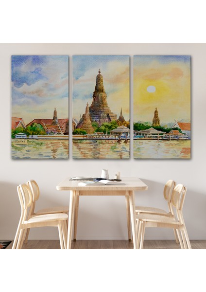 Wat Arun Tapınağı Tayland Bangkok Dekoratif Kanvas TABLO-3622 modelleri
