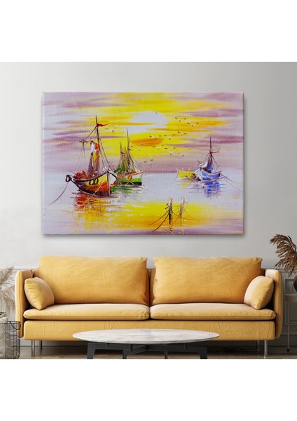 Venedik Italya Yağlıboya Görünüm Dekoratif Kanvas Duvar TABLOSU-3487 fiyatları