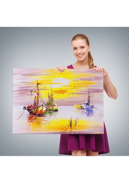 Venedik Italya Yağlıboya Görünüm Dekoratif Kanvas Duvar TABLOSU-3487 fırsatları