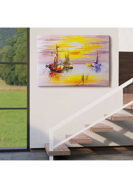 Venedik Italya Yağlıboya Görünüm Dekoratif Kanvas Duvar TABLOSU-3487 indirimleri