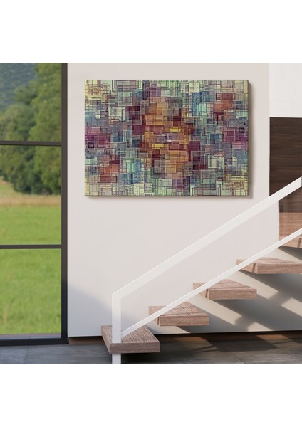 Soyut Yağlıboya Görünüm Dekoratif Kanvas TABLO-3446 indirimleri