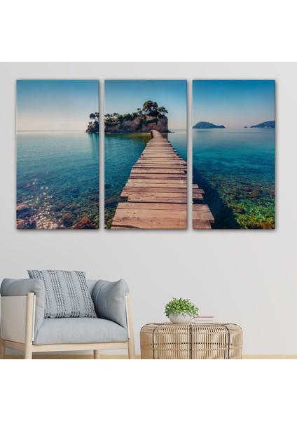 Zakinthos Adası Yunaniztan Dekoratif Kanvas Duvar TABLOSU-3584