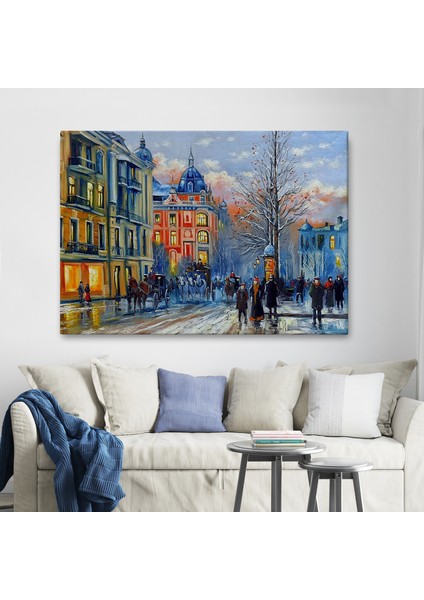Kiev Ukranya Yağlıboya Görünüm Dekoratif Kanvas TABLO-3513 fiyatları