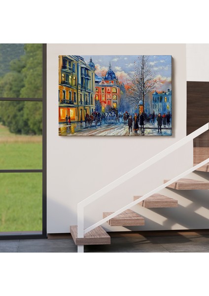 Kiev Ukranya Yağlıboya Görünüm Dekoratif Kanvas TABLO-3513 indirimleri