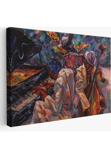 Caz Müziği Yapan Grup Duvar TABLOSU-1216