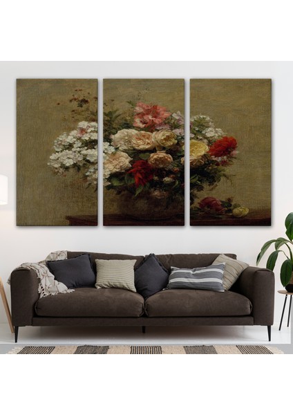 Vazodaki Renkli Çiçekler Duvar TABLOSU-3493 modelleri