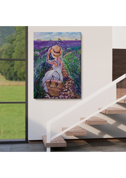 Mor Lavanta Tarkasındaki Kadın TABLOSU-5954 fırsatları