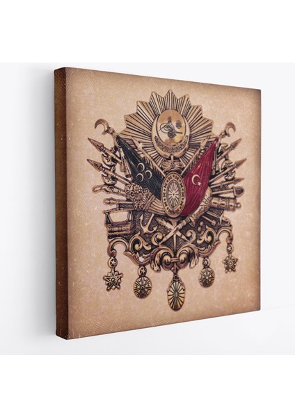 Osmanlı Tuğrası Dekoratif Kanvas TABLO-5804