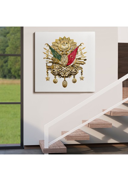 Osmanlı Tuğrası Dekoratif Kanvas TABLO-5805 fırsatları