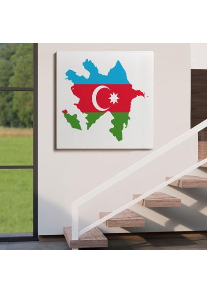 Azerbaycan Haritası Dekoratif Kanvas Duvar TABLOSU-5806 fırsatları