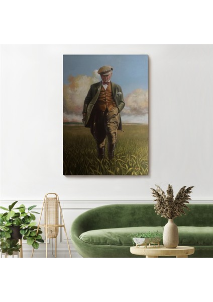 Tarlada Yürüyen Mustafa Kemal Atatürk Duvar TABLOSU-6132 fiyatları