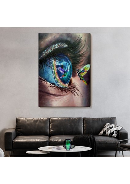 Gözdeki Kuş Sürreal Duvar TABLOSU-6351 fiyatları