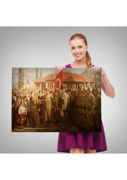 Kremlin'de Stalin ve Voroshilov Tablosu - Stalin And Voroshilov In The KREMLIN-6551 fırsatları