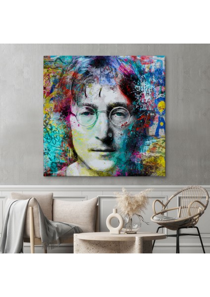 John Lennon Sokak Sanatı Kanvas Tablo Street ART-5890
