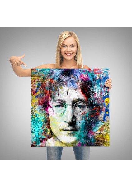 John Lennon Sokak Sanatı Kanvas Tablo Street ART-5890