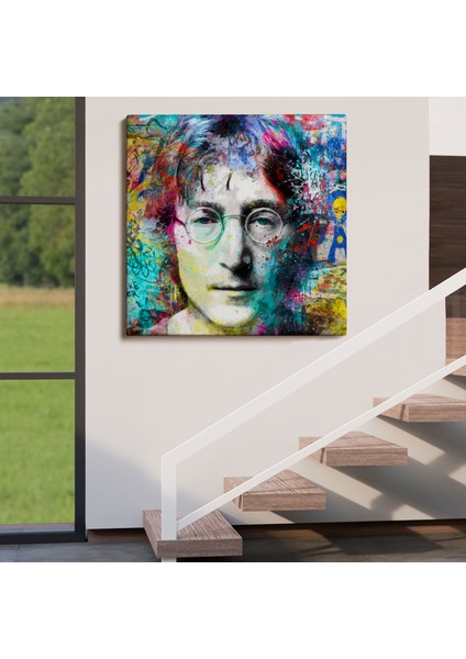 John Lennon Sokak Sanatı Kanvas Tablo Street ART-5890
