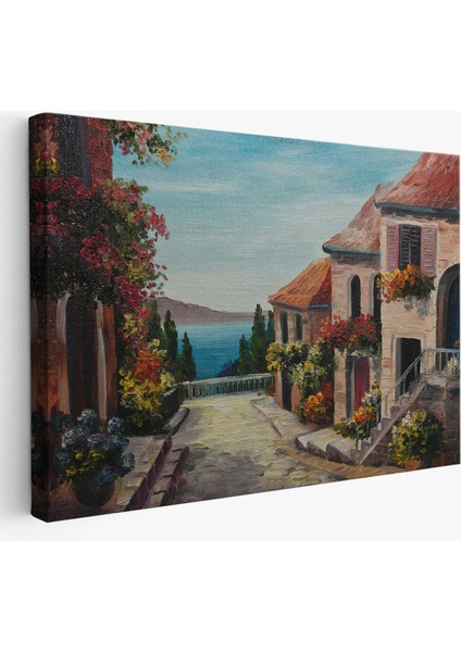 Deniz Manzaralı Dekoratif Kanvas Duvar TABLOSU-3436