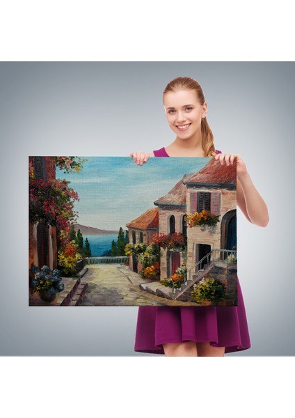 Deniz Manzaralı Dekoratif Kanvas Duvar TABLOSU-3436 fırsatları