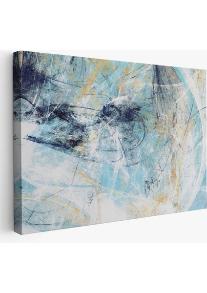Fütüristlik Soyut Dekoratif Kanvas Duvar TABLOSU-3471