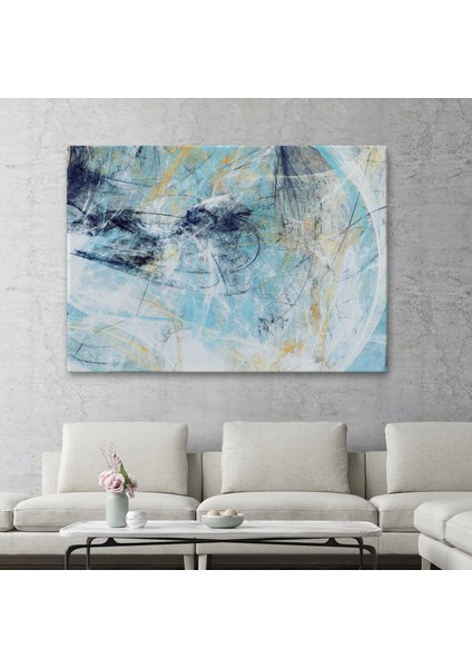 Fütüristlik Soyut Dekoratif Kanvas Duvar TABLOSU-3471 fiyatları