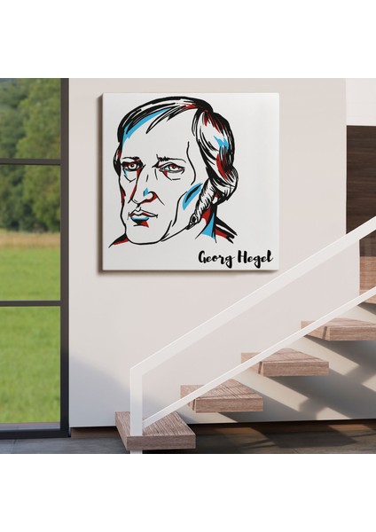 Georg Wilhelm Friedrich Hegel Dekoratif Kanvas TABLO-5819 fırsatları