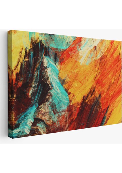Fütüristik Soyut Görünüm Dekoratif Kanvas Duvar TABLOSU-3560