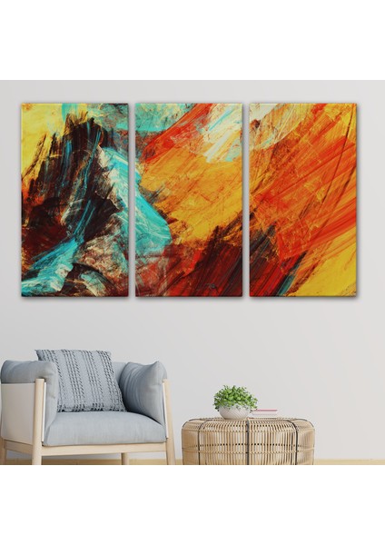 Fütüristik Soyut Görünüm Dekoratif Kanvas Duvar TABLOSU-3560 modelleri