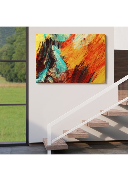 Fütüristik Soyut Görünüm Dekoratif Kanvas Duvar TABLOSU-3560 indirimleri