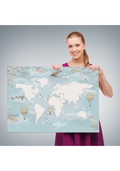 Çocuk Odası Için Dekoratif Kanvas Duvar TABLOSU-3674 fırsatları