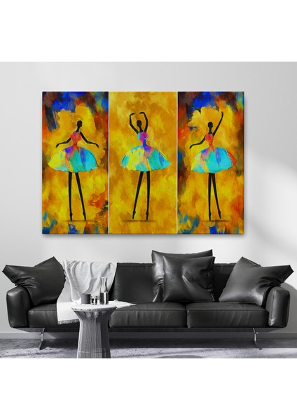 Afrikalı Balerin Kız Yağlıboya Görünüm Dekoratif Kanvas TABLO-3718 fiyatları