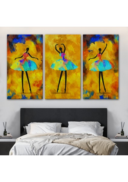 Afrikalı Balerin Kız Yağlıboya Görünüm Dekoratif Kanvas TABLO-3718 modelleri