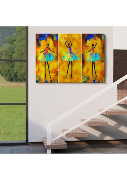 Afrikalı Balerin Kız Yağlıboya Görünüm Dekoratif Kanvas TABLO-3718 indirimleri