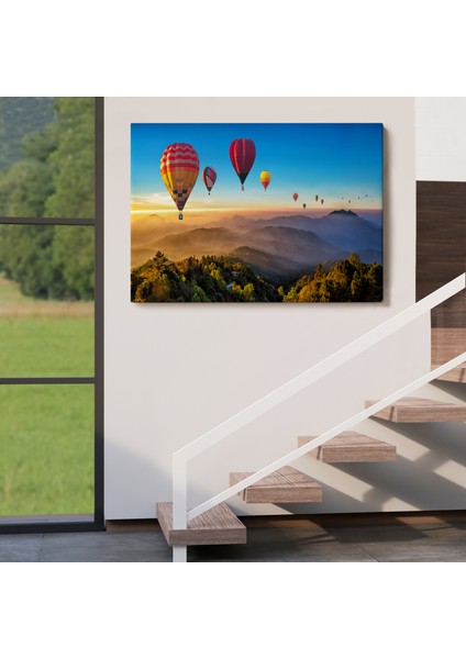 Hava Balonları Dekoratif Kanvas Duvar TABLOSU-3580 indirimleri