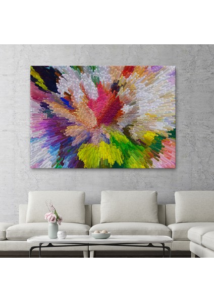 Soyut Sanatsal Yağlıboya Görünüm Dekoratif Kanvas Duvar TABLOSU-3565 fiyatları