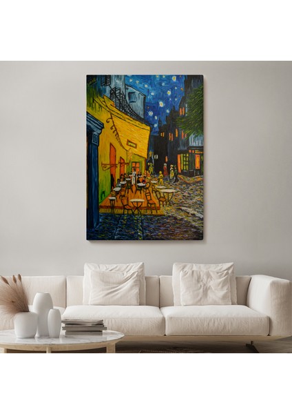 Forum Meydanı'ndaki Kafe Terası Arles 1888 Dekoratif Kanvas Duvar TABLOSU-5952 fiyatları