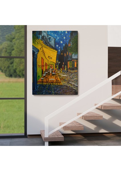 Forum Meydanı'ndaki Kafe Terası Arles 1888 Dekoratif Kanvas Duvar TABLOSU-5952 fırsatları