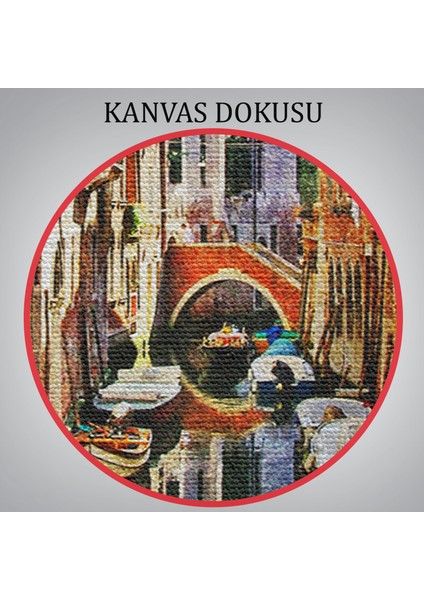 Venedik Balkonu ve Sandallar Dekoratif Kanvas Duvar TABLOSU-5823 indirimleri