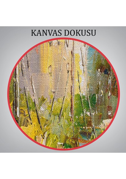 Renkli Şemsiyeler Yağlıboya Görünüm Dekoratif Kanvas Duvar Tablosu -5932 indirimleri