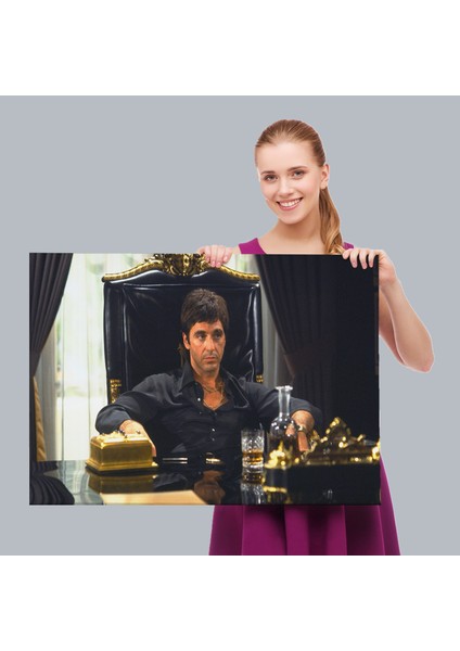 Scarface Alpacino Italyan Mafya Kanvas TABLO-5137 fırsatları