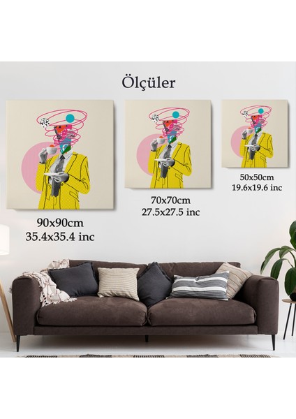 Çizgi Roman Kahramanı Kahvesini Yudumluyor Pop Art Kanvas TABLO-5066 indirimleri