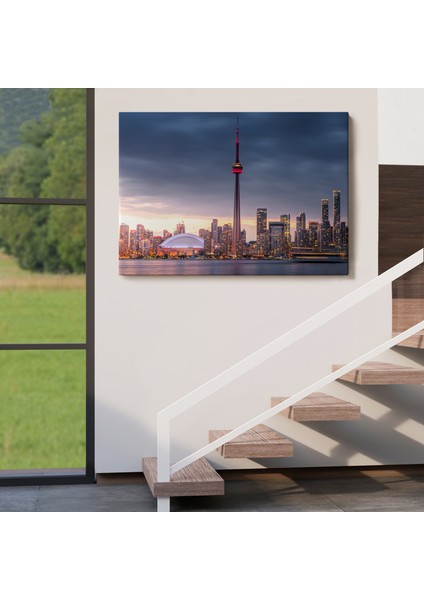 Kanada Toronto Manzarası Kanvas TABLO-5079 indirimleri