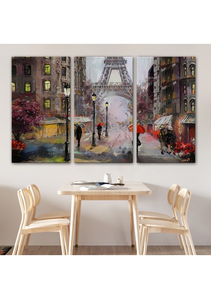 Eyfel Manzarası Yağlıboya Görünüm Dekoratif Kanvas Duvar TABLOSU-3545 modelleri