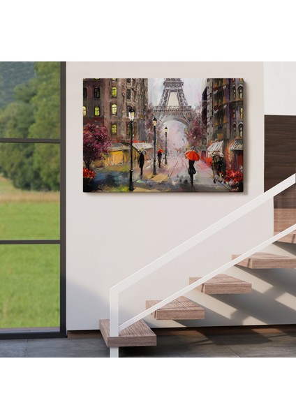 Eyfel Manzarası Yağlıboya Görünüm Dekoratif Kanvas Duvar TABLOSU-3545 indirimleri