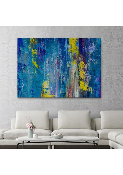 Soyut Yağlıboya Görünüm Dekoratif Kanvas Duvar TABLOSU-3717 fiyatları