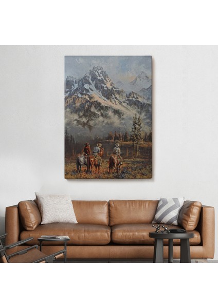 Amerikalı Kovboylar Dekoratif Duvar TABLOSU-6149 fiyatları