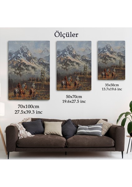 Amerikalı Kovboylar Dekoratif Duvar TABLOSU-6149 indirimleri