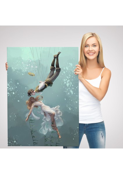 Kötü Kral Jude & Cardan, Denizler Altındaki Aşıklar Kanvas TABLO-5287 modelleri