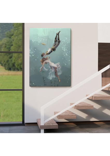 Kötü Kral Jude & Cardan, Denizler Altındaki Aşıklar Kanvas TABLO-5287 fırsatları
