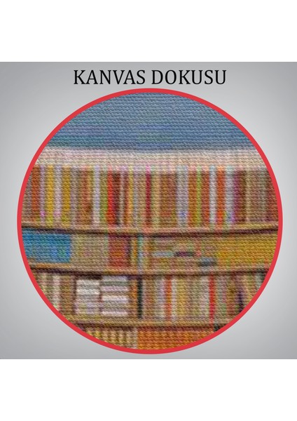 Gerçeküstü Bir Kütüphane Kanvas Tablo, Çalışma Odası Hediyesi, Kütüphane POSTERI-5209 indirimleri